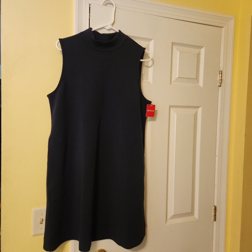 Spanxs mock turtle neck casual dress